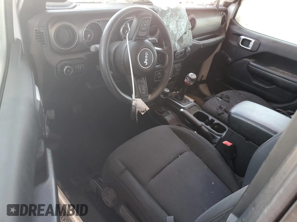 2020 Jeep Wrangler Sport S with VIN 1C4GJXAG0LW151115, listed as a Copart auction lot 55514505 with Not provided miles and Salvage title. Bid and sale history available at DreamBid. Image 8.