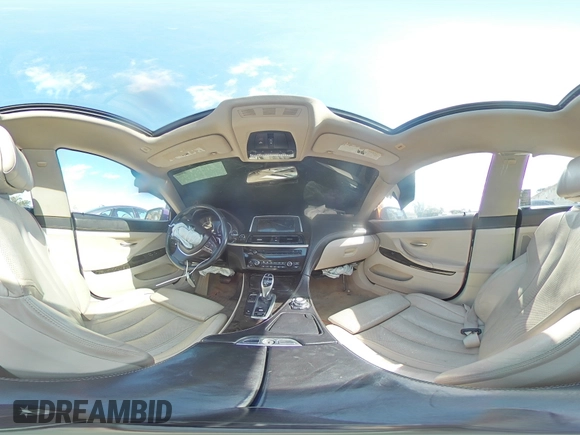 2013 BMW 6 Series 640i with VIN WBA6A0C58DDZ03250, listed as a Copart auction lot 52081974 with 146,345 mi miles and Salvage Title. Bid and sale history available at DreamBid. Image 13.