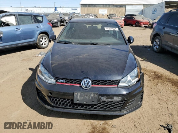 2016 Volkswagen Golf GTI SE with VIN 3VW4T7AU3GM001263, listed as a Copart auction lot 48008664 with 75,552 mi miles. Bid and sale history available at carsss.com. Image 5.