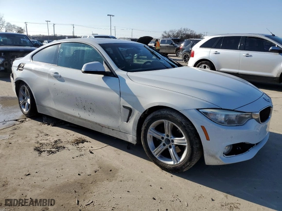 2015 BMW 4 Series 428i with VIN WBA3N7C55FK224048, listed as a Copart auction lot 43494415 with 39,934 mi miles and Salvage Title. Bid and sale history available at carsss.com. Image 4.