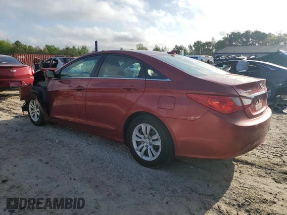2012 Hyundai Sonata GLS with VIN 5NPEB4AC6CH495182, listed as a Copart auction lot 51501695 with Not Provided miles and Salvage Title. Bid and sale history available at carsss.com. Image 2.