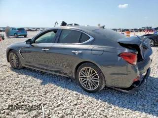 2020 Genesis G70 2.0T z VIN KMTG34LA3LU053274, wystawiony jako Copart lot #57417285 z przebiegiem 89 091 mil mil oraz Szkoda całkowita • Salvage title. Historia ofert i sprzedaży dostępna na DreamBid. Obrazek 2.