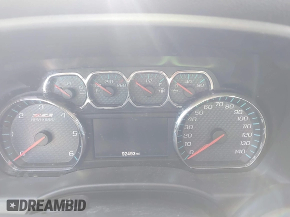2016 Chevrolet Silverado 1500 LT with VIN 1GCVKREC2GZ199162, listed as a IAAI auction lot 41822321 with 92,493 mi miles. Bid and sale history available at carsss.com. Image 7.