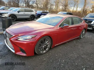 2018 Lexus LS with VIN JTHB51FF5J5005774, listed as a Copart auction lot 83766804 with 21,328 mi miles and Salvage Title. Bid and sale history available at carsss.com. Image 1.