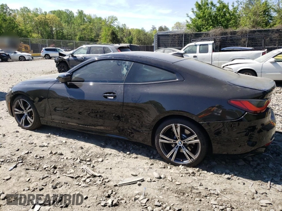2022 BMW 4 Series 430i xDrive with VIN WBA73AP0XNCJ59810, listed as a Copart auction lot 54379575 with 21,961 mi miles and Salvage title. Bid and sale history available at DreamBid. Image 2.