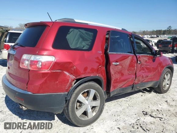 2012 GMC Acadia SLT2 with VIN 1GKKRSED8CJ124882, listed as a Copart auction lot 46478405 with 155,645 mi miles and Salvage Title. Bid and sale history available at carsss.com. Image 3.