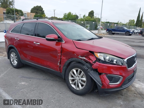 2016 Kia Sorento LX with VIN 5XYPG4A33GG100267, listed as a IAAI auction lot 42098220 with 42,661 mi miles. Bid and sale history available at carsss.com. Image 1.