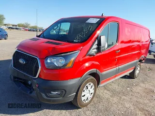 2023 Ford Transit Cargo with VIN 1FTYE1Y80PKB93303, listed as a IAAI auction lot 41756790 with 22,741 mi miles. Bid and sale history available at carsss.com. Image 17.
