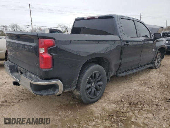 2022 Chevrolet Silverado 1500 LT with VIN 2GCPACED0N1505623, listed as a Copart auction lot 42452965 with 48,485 mi miles and Salvage Title. Bid and sale history available at carsss.com. Image 3.