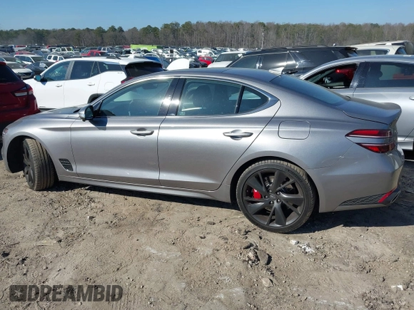 2022 Genesis G70 3.3T z VIN KMTG54TE0NU084191, wystawiony jako IAAI lot #41479649 z przebiegiem 51 548 mil mil oraz . Historia ofert i sprzedaży dostępna na DreamBid. Obrazek 14.