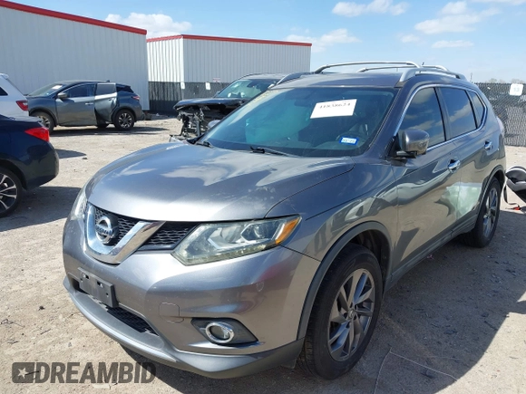 2016 Nissan Rogue SV with VIN 5N1AT2MTXGC874078, listed as a IAAI auction lot 41838624 with 140,561 mi miles. Bid and sale history available at carsss.com. Image 17.