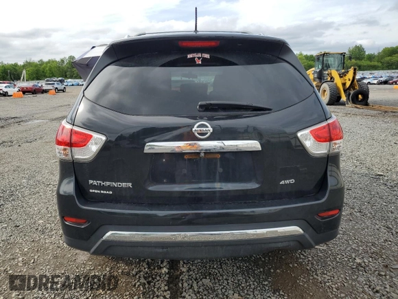 2016 Nissan Pathfinder S with VIN 5N1AR2MM9GC622166, listed as a Copart auction lot 56943115 with 140,656 mi miles and Salvage title. Bid and sale history available at DreamBid. Image 6.
