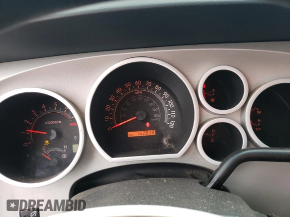 2008 Toyota Tundra z VIN 5TBBV54198S514442, wystawiony jako Copart lot #57291885 z przebiegiem 162 838 mil mil oraz Czysty tytuł • Clean title. Historia ofert i sprzedaży dostępna na DreamBid. Obrazek 9.