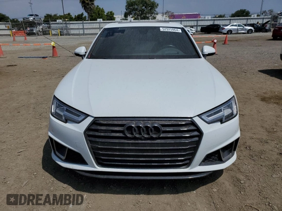 2019 Audi A4 Prestige with VIN WAUFNAF44KA070722, listed as a Copart auction lot 52925964 with 42,336 mi miles. Bid and sale history available at carsss.com. Image 5.