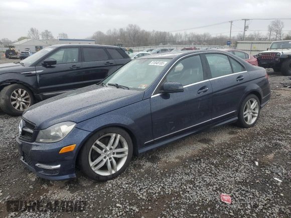 2013 Mercedes-Benz C-Class C 300 Sport with VIN WDDGF8AB0DR245299, listed as a Copart auction lot 51048185 with 196,687 mi miles and Salvage Title. Bid and sale history available at carsss.com. Image 1.