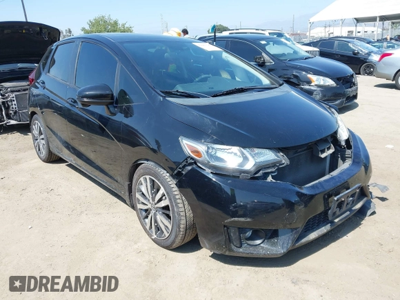 2015 Honda Fit EX-L z VIN 3HGGK5H85FM717646, wystawiony jako IAAI lot #42483387 z przebiegiem 137 296 mil mil oraz . Historia ofert i sprzedaży dostępna na DreamBid. Obrazek 1.
