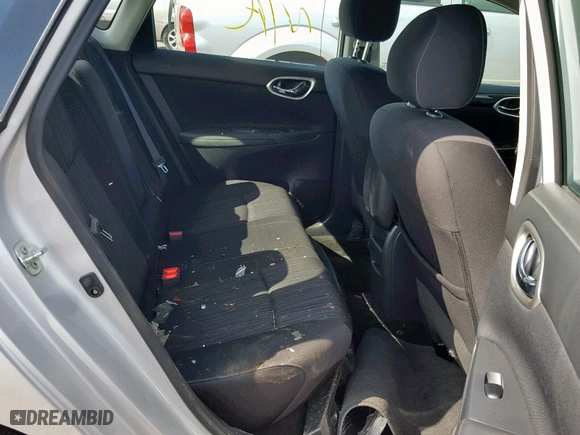 2017 Nissan Sentra SV with VIN 3N1AB7AP8HY315409, listed as a Copart auction lot 39251529 with 46,580 mi miles and Salvage Title. Bid and sale history available at carsss.com. Image 6.