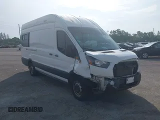 2022 Ford Transit Cargo with VIN 1FTBR3X87NKA74815, listed as a IAAI auction lot 42323910 with 57,064 mi miles and . Bid and sale history available at DreamBid. Image 1.