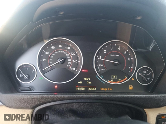 2016 BMW 3 Series 328i with VIN WBA8E9G5XGNT82087, listed as a Copart auction lot 50676775 with 101,538 mi miles and Salvage Title. Bid and sale history available at carsss.com. Image 9.