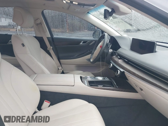 2022 Genesis G80 2.5T with VIN KMTGB4SCXNU112734, listed as a IAAI auction lot 41767129 with 25,008 mi miles. Bid and sale history available at carsss.com. Image 5.