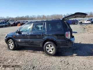 2006 Honda Pilot EX with VIN 2HKYF184X6H520393, listed as a Copart auction lot 48370305 with 168,306 mi miles and Salvage Title. Bid and sale history available at carsss.com. Image 2.
