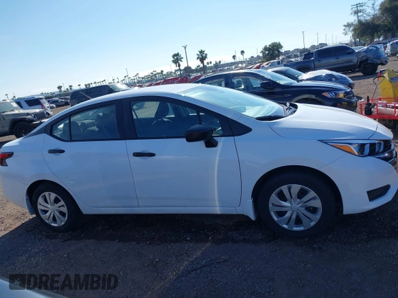 2024 Nissan Versa S with VIN 3N1CN8DV2RL842635, listed as a IAAI auction lot 41905145 with 12,622 mi miles. Bid and sale history available at carsss.com. Image 13.