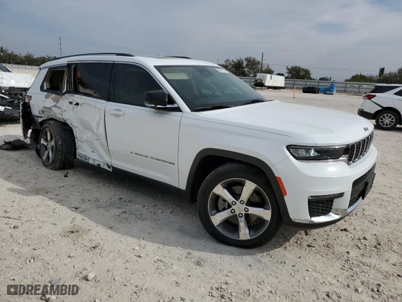2021 Jeep Grand Cherokee L Limited with VIN 1C4RJKBG3M8108145, listed as a Copart auction lot 82669724 with 54,543 mi miles and Salvage Title. Bid and sale history available at carsss.com. Image 4.