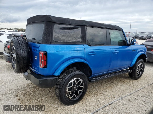 2024 Ford Bronco Outer Banks with VIN 1FMEE8BP3RLA33498, listed as a Copart auction lot 76274724 with 2,972 mi miles and Salvage Title. Bid and sale history available at DreamBid. Image 3.