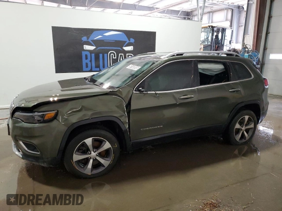 2019 Jeep Cherokee Limited with VIN 1C4PJMDX0KD166329, listed as a Copart auction lot 50183895 with 143,525 mi miles and Clean Title. Bid and sale history available at DreamBid. Image 1.