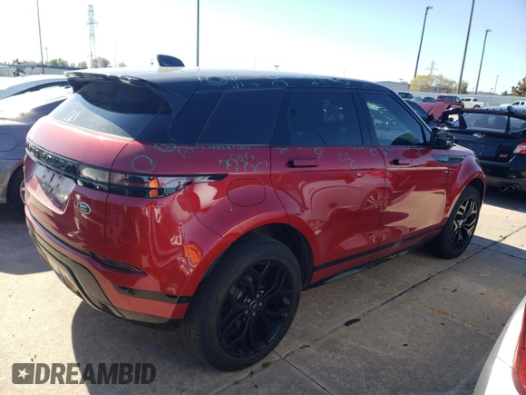 2022 Land Rover Range Rover Evoque Dynamic SE with VIN SALZL2FX7NH164846, listed as a Copart auction lot 80154904 with 28,320 mi miles and Salvage Title. Bid and sale history available at carsss.com. Image 3.