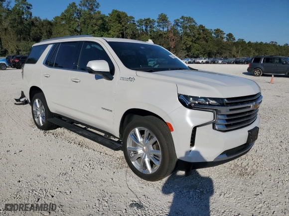 2021 Chevrolet Tahoe High Country with VIN 1GNSCTKL5MR154916, listed as a Copart auction lot 77387254 with 59,469 mi miles and Salvage Title. Bid and sale history available at carsss.com. Image 4.