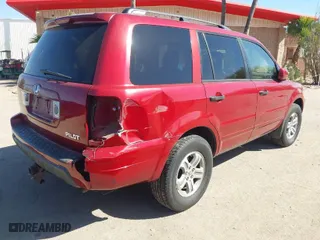 2005 Honda Pilot EX-L with VIN 2HKYF18505H517753, listed as a IAAI auction lot 41889799 with 230,297 mi miles. Bid and sale history available at carsss.com. Image 4.