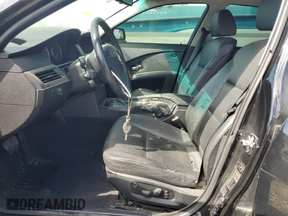 2004 BMW 5 Series 530i with VIN WBANA73534B810197, listed as a Copart auction lot 52813805 with 169,608 mi miles and Salvage Title. Bid and sale history available at DreamBid. Image 7.