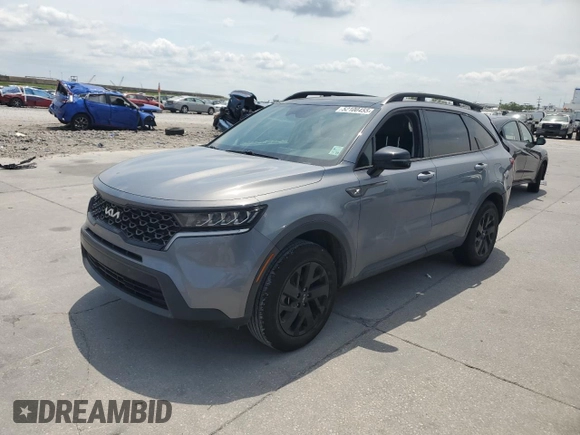 2023 Kia Sorento X-Line S with VIN 5XYRLDLC8PG161146, listed as a Copart auction lot 52100455 with 24,776 mi miles and Salvage Title. Bid and sale history available at DreamBid. Image 1.