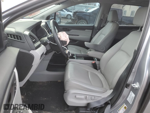 2021 Honda Odyssey EX-L with VIN 5FNRL6H77MB039727, listed as a Copart auction lot 88869145 with Not Provided miles and Salvage Title. Bid and sale history available at DreamBid. Image 7.