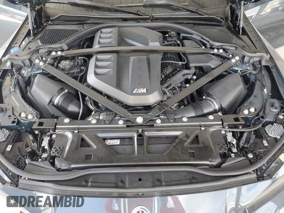 2024 BMW M3 Competition xDrive with VIN WBS43AY01RFS01430, listed as a Copart auction lot 53973245 with 6,584 mi miles and Salvage title. Bid and sale history available at DreamBid. Image 11.