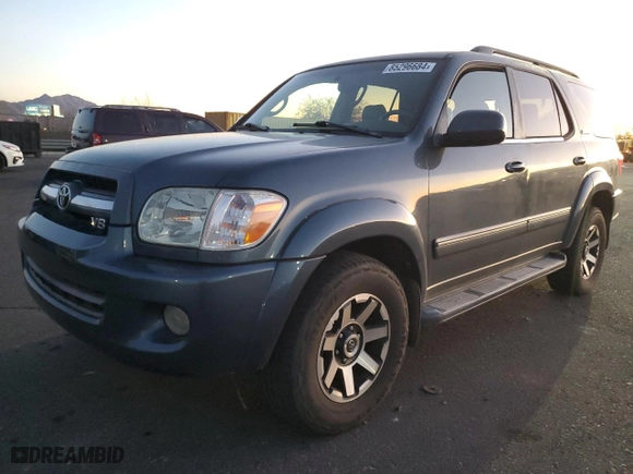 2006 Toyota Sequoia Limited with VIN 5TDZT38A16S274570, listed as a Copart auction lot 85296684 with 201,516 mi miles and Clean Title. Bid and sale history available at carsss.com. Image 1.