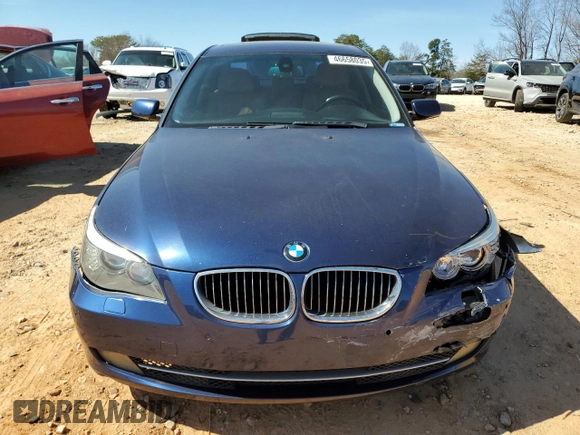 2009 BMW 5 Series 528i with VIN WBANU53589C122872, listed as a Copart auction lot 46658035 with 194,383 mi miles and Salvage Title. Bid and sale history available at carsss.com. Image 5.