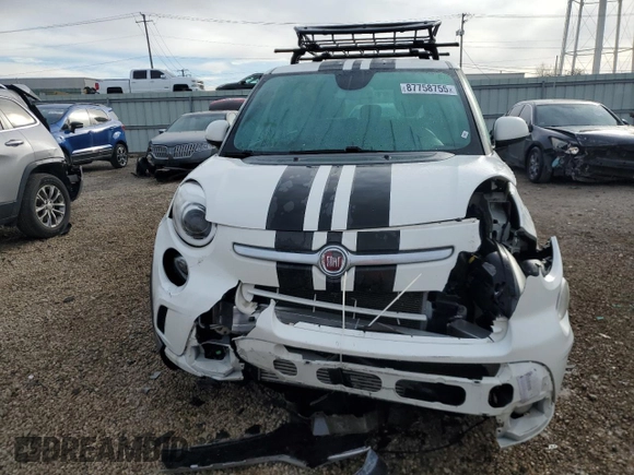 2014 FIAT 500L Trekking with VIN ZFBCFADHXEZ010932, listed as a Copart auction lot 87758755 with Not Provided miles and Salvage Title. Bid and sale history available at DreamBid. Image 5.