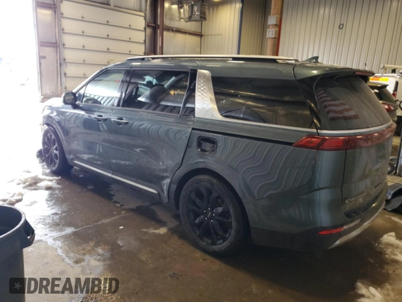 2022 Kia Carnival SX Prestige with VIN KNDNE5H3XN6063808, listed as a Copart auction lot 50247805 with 111,630 mi miles and Salvage Title. Bid and sale history available at carsss.com. Image 2.