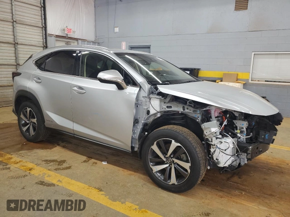 2019 Lexus NX 300h with VIN JTJBJRBZ9K2121314, listed as a Copart auction lot 57136075 with 56,744 mi miles and Salvage title. Bid and sale history available at DreamBid. Image 4.