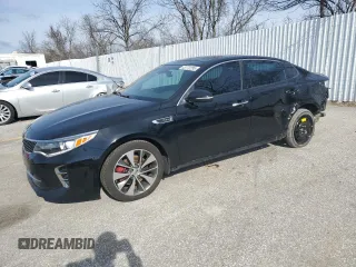 2016 Kia Optima SXL Turbo with VIN 5XXGV4L24GG032673, listed as a Copart auction lot 43772285 with 184,876 mi miles and Salvage Title. Bid and sale history available at carsss.com. Image 1.