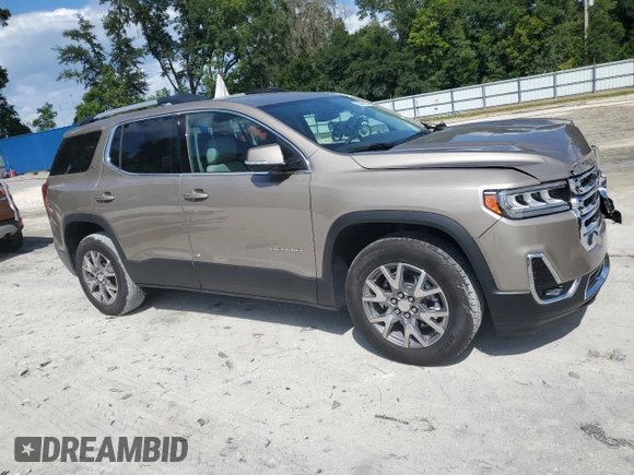 2022 GMC Acadia SLT with VIN 1GKKNMLS2NZ109694, listed as a Copart auction lot 69944824 with 19,606 mi miles and Salvage Title. Bid and sale history available at carsss.com. Image 4.