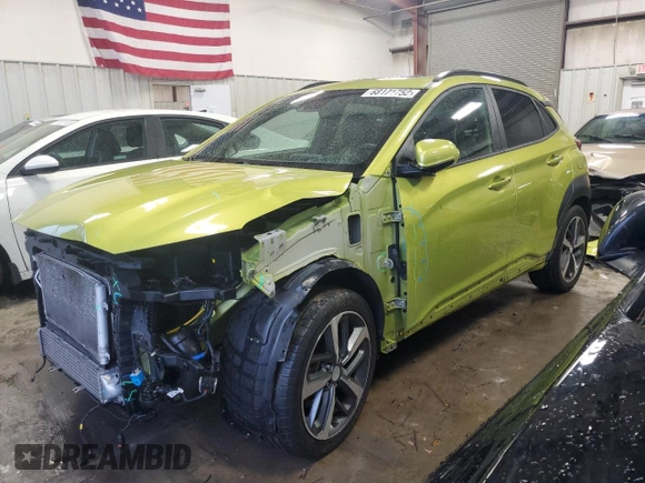 2020 Hyundai Kona Limited with VIN KM8K33A56LU493221, listed as a Copart auction lot 68171752 with 60,744 mi miles. Bid and sale history available at carsss.com. Image 1.