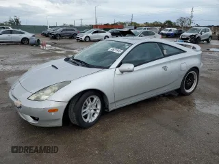 2004 Toyota Celica GT with VIN JTDDR32T640180154, listed as a Copart auction lot 46621845 with 172,186 mi miles and Salvage Title. Bid and sale history available at carsss.com. Image 1.