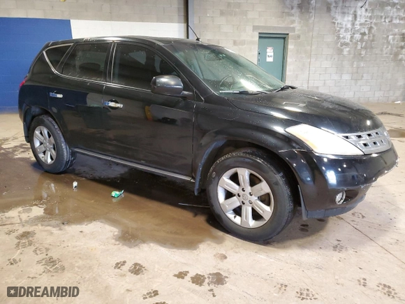 2007 Nissan Murano S with VIN JN8AZ08W77W628359, listed as a Copart auction lot 45712774 with 114,464 mi miles and Salvage Title. Bid and sale history available at carsss.com. Image 4.