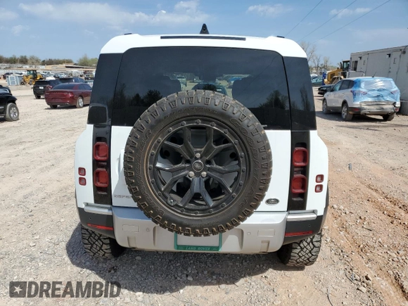 2021 Land Rover Defender S with VIN SALEJ7RX8M2039045, listed as a Copart auction lot 50757545 with 35,904 mi miles and Salvage title. Bid and sale history available at DreamBid. Image 6.