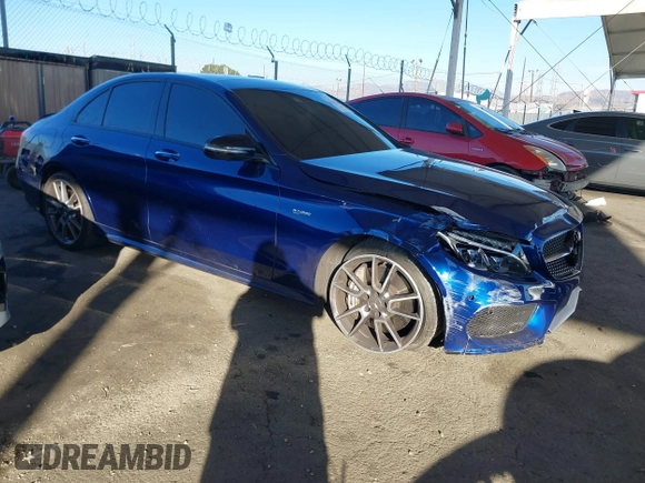 2018 Mercedes-Benz C 43 AMG z VIN 55SWF6EB5JU244735, wystawiony jako IAAI lot #41338244 z przebiegiem 57 513 mil mil oraz . Historia ofert i sprzedaży dostępna na DreamBid. Obrazek 1.