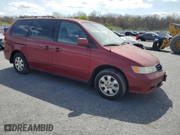 2003 Honda Odyssey EX-L with VIN 5FNRL18903B126713, listed as a Copart auction lot 53925355 with 89,348 mi miles and Clean Title. Bid and sale history available at DreamBid. Image 4.