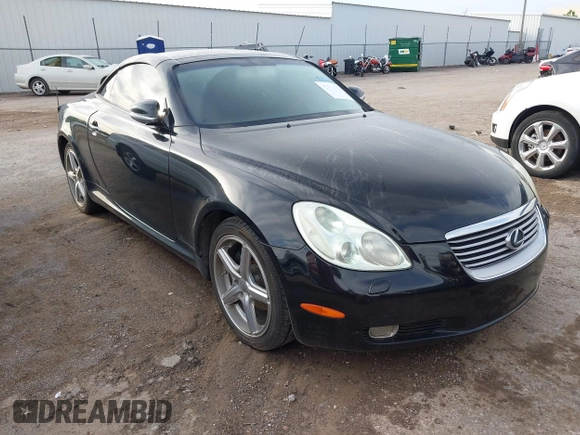 2002 Lexus SC 430 z VIN JTHFN48YX20034610, wystawiony jako IAAI lot #42361041 z przebiegiem 237 683 mil mil oraz . Historia ofert i sprzedaży dostępna na DreamBid. Obrazek 1.